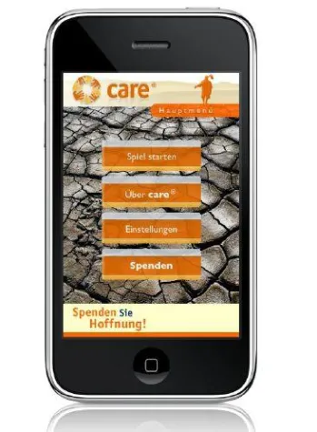 Bild: Mit dem Handy Hoffnung spenden - Die iPhone-Application "iCARE"