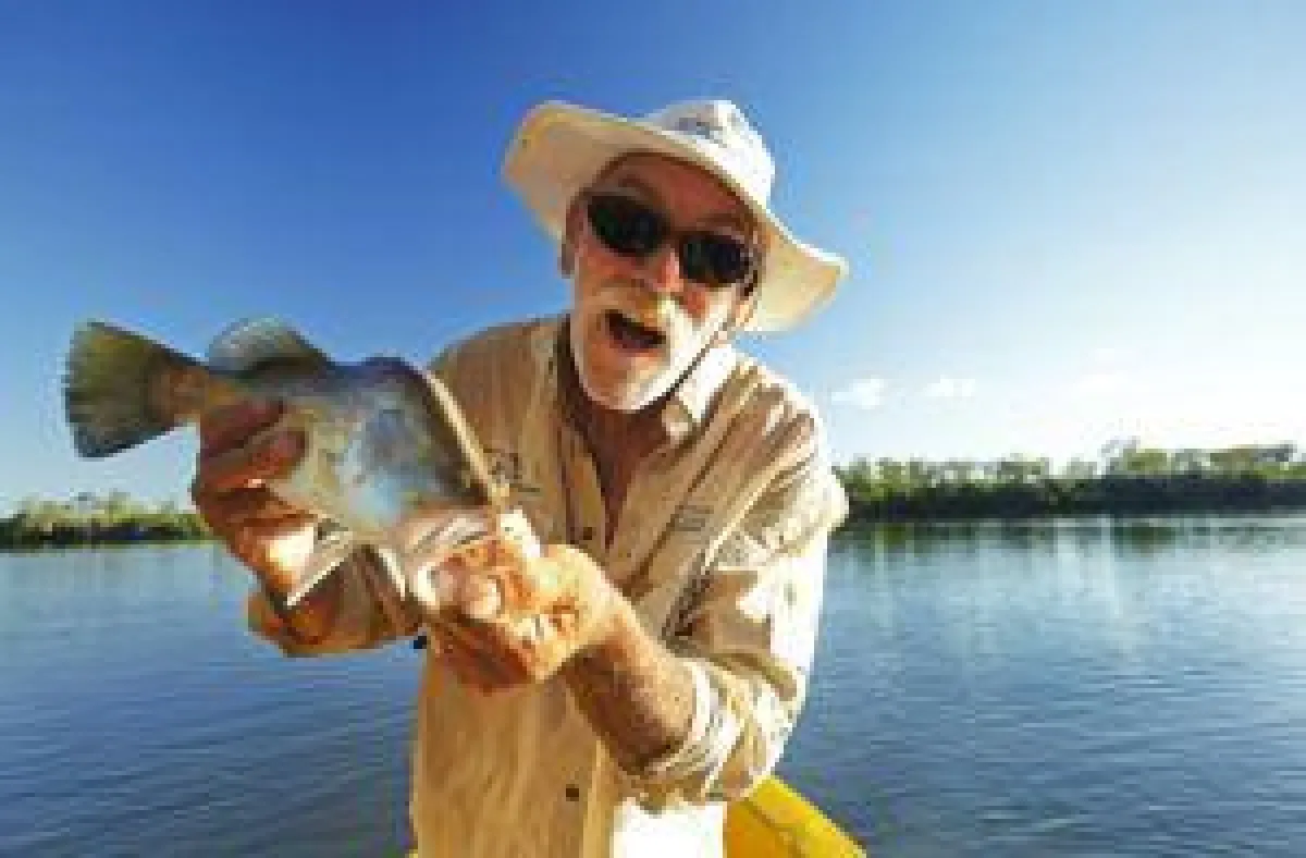 Hairy Dog, Tourguide für Barramundi-Fischen ©Australia’s North West