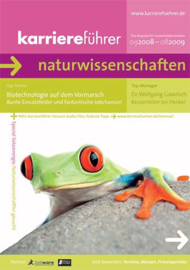 Das Cover zum karriereführer naturwissenschaften