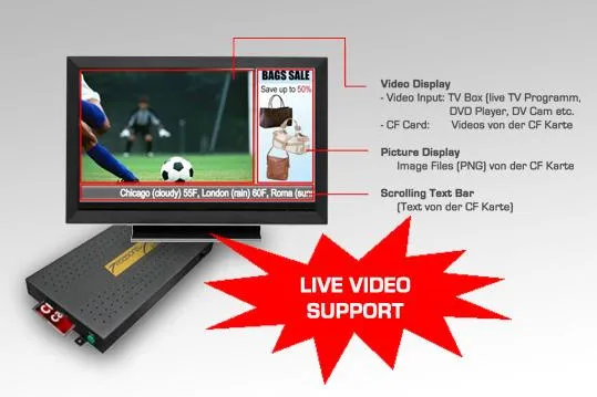 WEP bringt den HD Player 1080P nun mit Live Video Support Bild: WEP bringt den HD Player 1080P nun mit Live Video Support