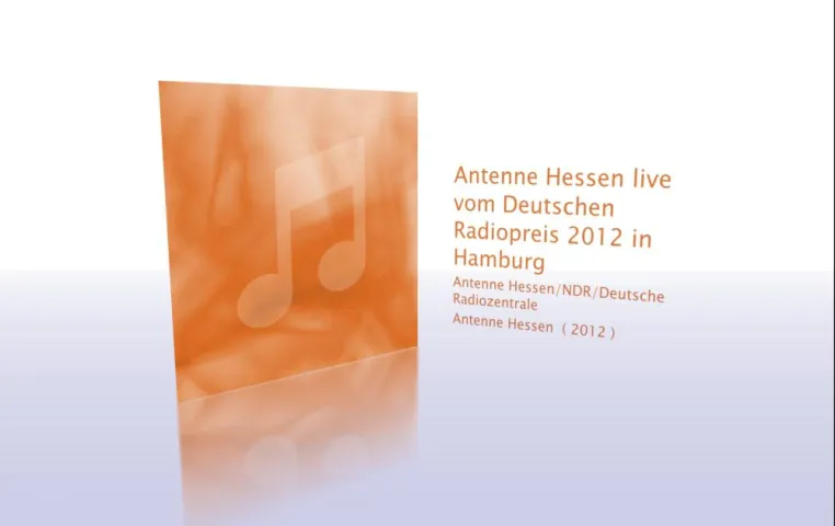 Bild: Antenne Hessen durfte den Deutschen Radiopreis 2012 übertragen