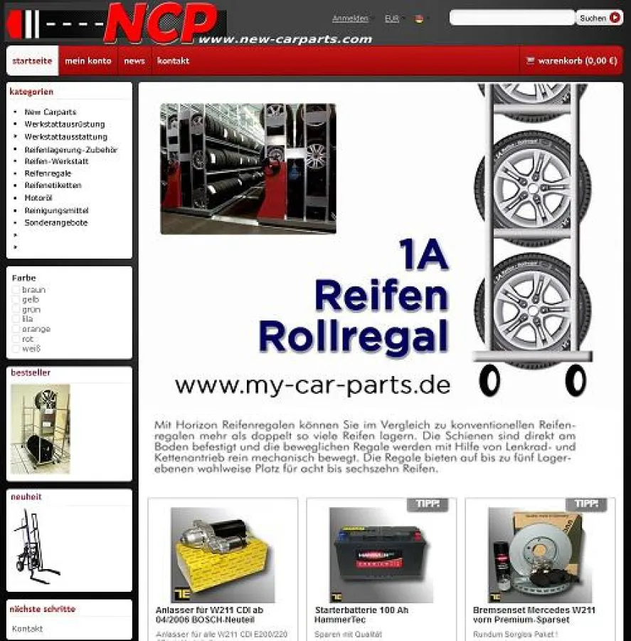 NCP New Carparts der Neue Onlineshop Autobedarf Autozubehör und Werkstattausrüstung rund um die Reif