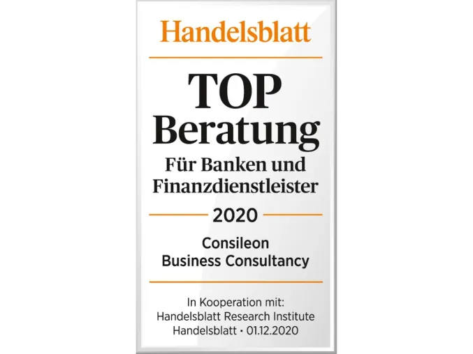 Consileon unter den Top-Consultingunternehmen für den Finanzsektor Bild: Consileon unter den Top-Consultingunternehmen für den Finanzsektor