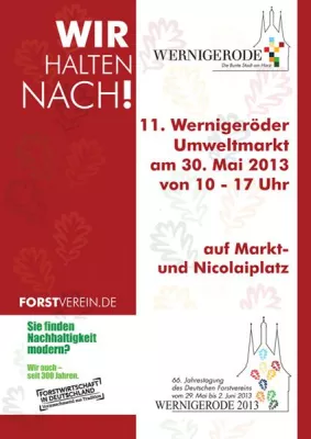 Bild: 11. Wernigeröder Umweltmarkt Wernigerode am 30. Mai 2013