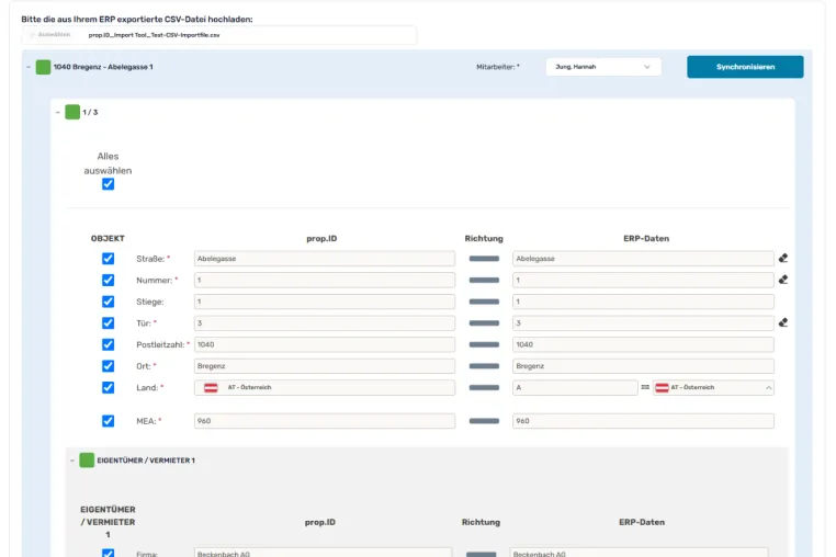 Bild: Effizientere hybride Eigentümerversammlungen: prop.ID optimiert den Datenimport mit Smart Import