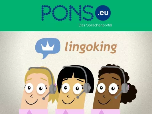 Bild: lingoking und PONS.eu gemeinsam gegen die Sprachbarriere