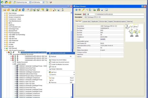 Bild: Durchgängige Datennutzung in SAP Product Lifecycle Management – vom Verfahrensfließbild bis zur Instandhaltung