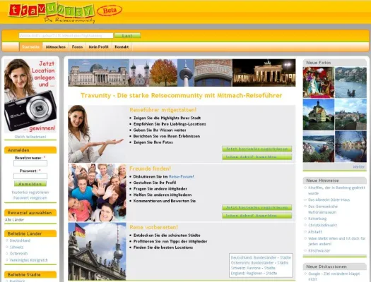 Bild: Dank Verlosung viele neue Informationen bei der Reisecommunity Travunity