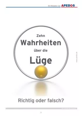 Zehn Wahrheiten über die Lüge Bild: Zehn Wahrheiten über die Lüge