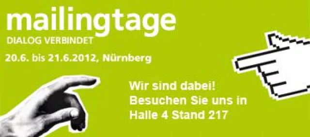 Bild: deVega Medien zeigt Mehrwert von Druckprodukten bei den mailingtagen 2012 in Nürnberg