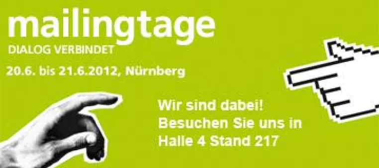Bild: deVega Medien zeigt Mehrwert von Druckprodukten bei den mailingtagen 2012 in Nürnberg