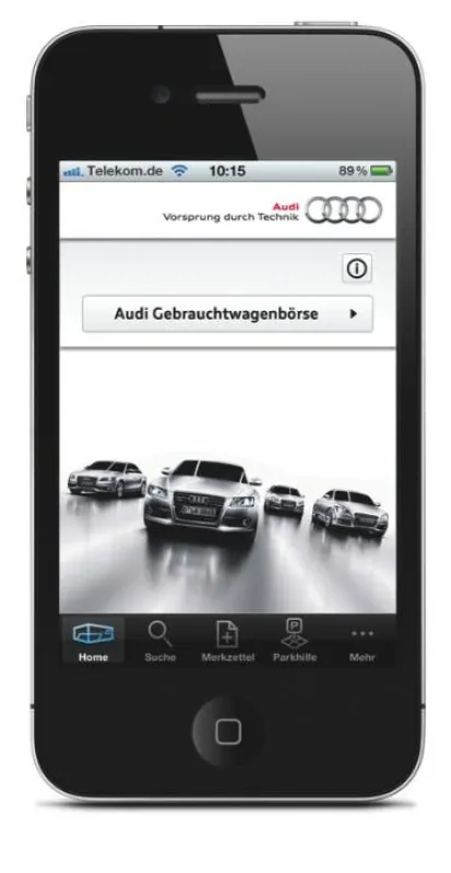 Audi Gebrauchtwagenapp Home