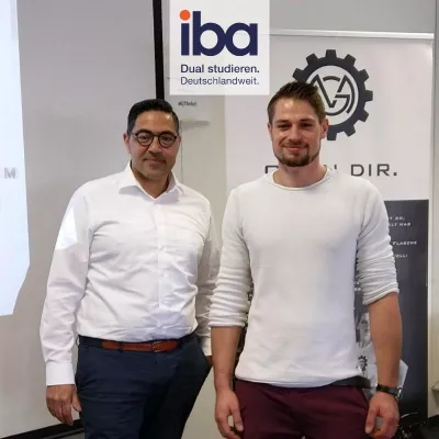 Bild: Theorie meets Praxis | Unsere BWL-Studierenden der iba in Darmstadt lernen ‚Unternehmensgründung‘ von GEAR GIN