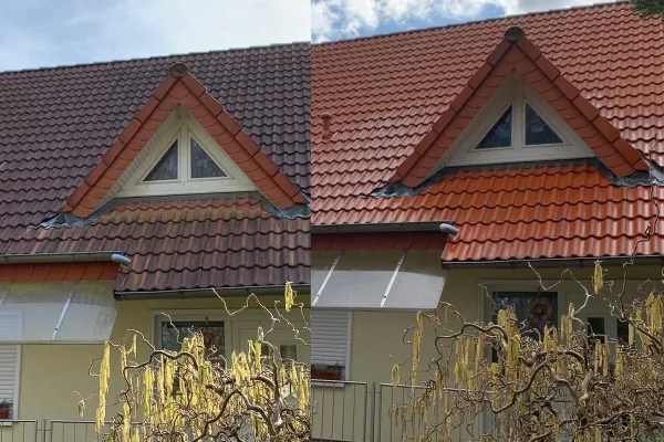 Bild: Die Bedeutung einer regelmäßigen Dachreinigung–Pflege und Werterhaltung für Ihr Zuhause