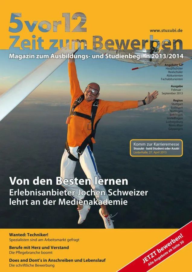 Karrieremagazin 5vor12 - Zeit zum Bewerben, Ausgabe Feb.-Sept. 2013