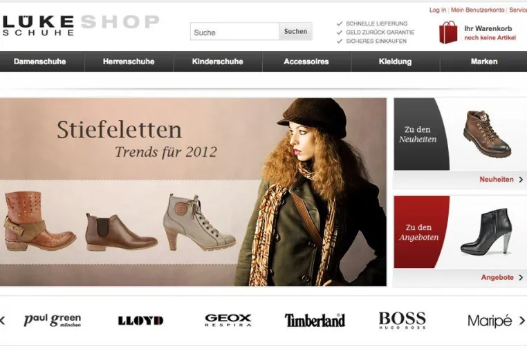 Erfolgreicher Relauch des beliebten SchuheLueke Onlineshops Bild: Erfolgreicher Relauch des beliebten SchuheLueke Onlineshops