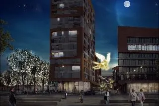 Bild: 'Christmas-Time' im Überseequartier: Eröffnung mit bengalischem Feuerwerk