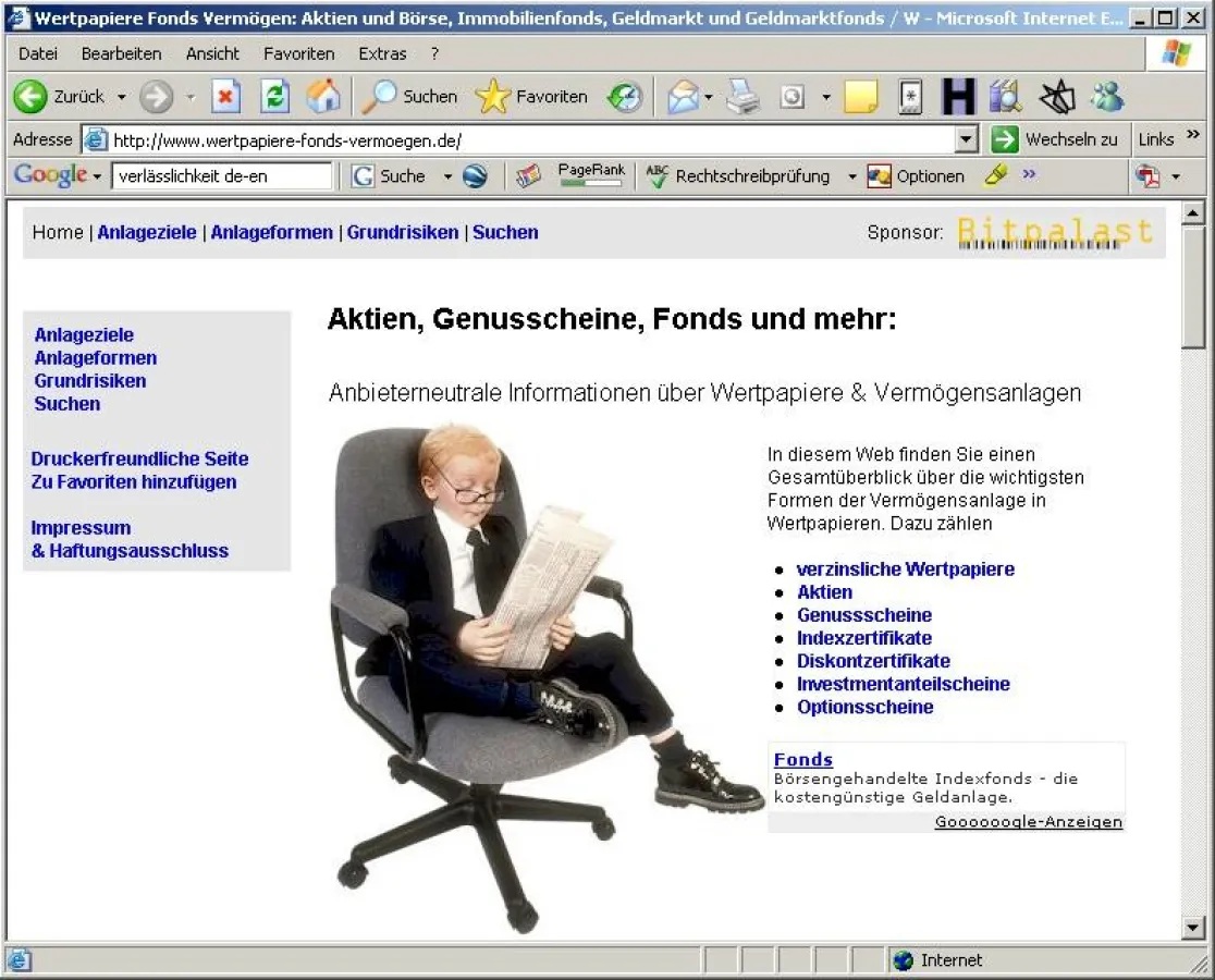 www.wertpapiere-fonds-vermoegen.de bietet anbieterneutrale Infos zu Wertpapieren