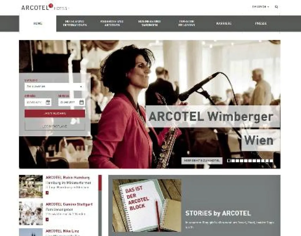 Website neu www.arcotelhotels.com