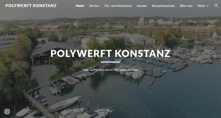 Bild: Neue Website der Polywerft Konstanz GmbH ist online
