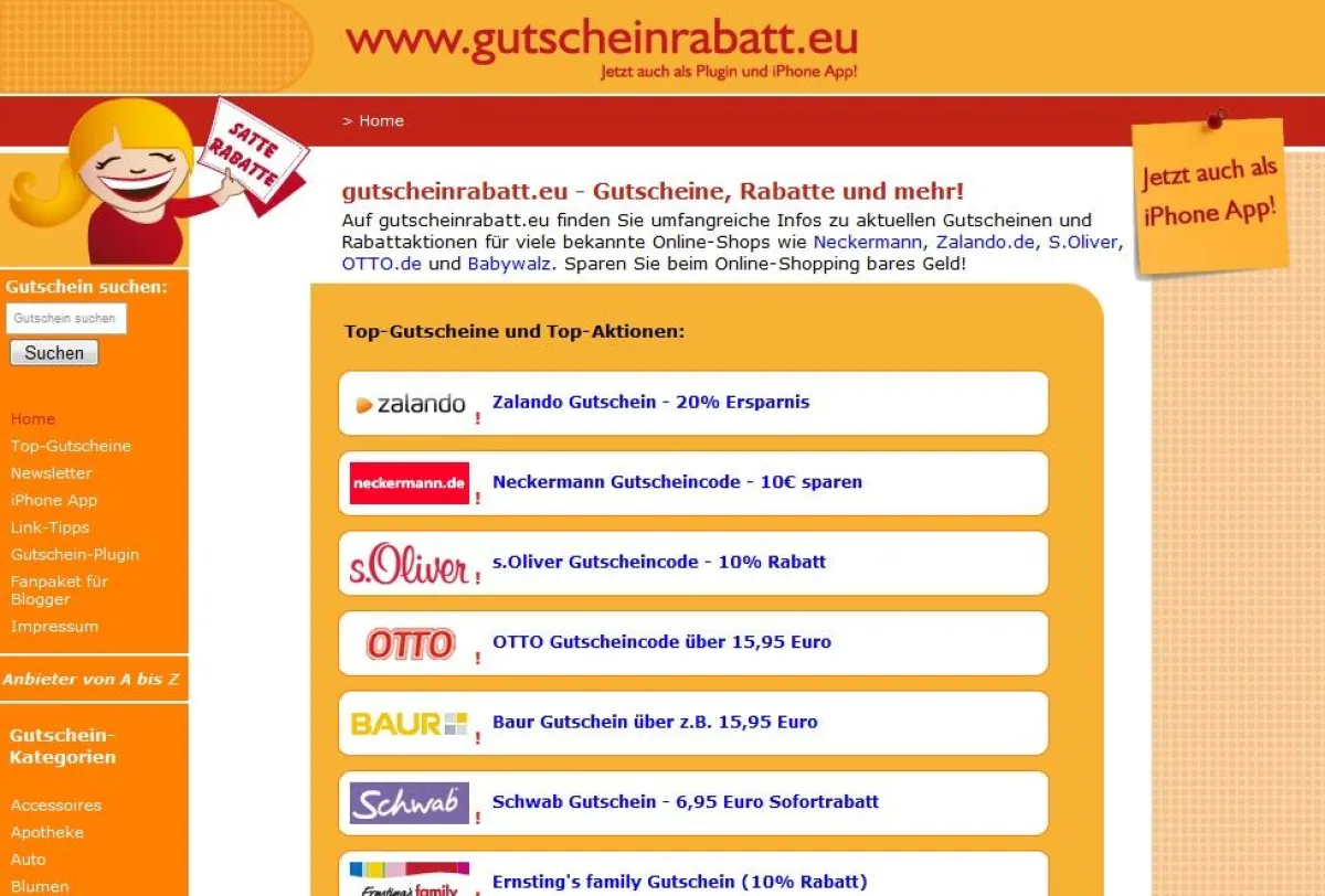 Das Gutscheinportal gutscheinrabatt.eu