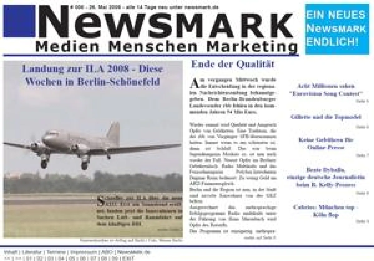 NewsMARK #006 vom 26. Mai 2008