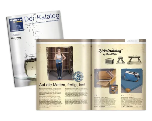 Bild: Mit kleinen Sprüngen fliegen gelernt - Lufthansa Worldshop trainiert mit Zirkeltraining®