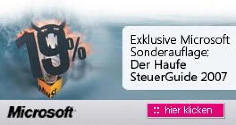 Bild: Steuerguide 2007 kostenlos - keine Angst vorm 19% Steuerteufel