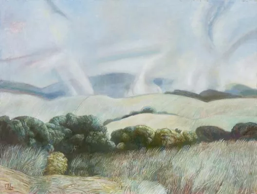 Bild: Ausstellungseröffnung Galerie Schwind Frankfurt a. Main Ulrich Hachulla – Malerei und Arbeiten auf Papier