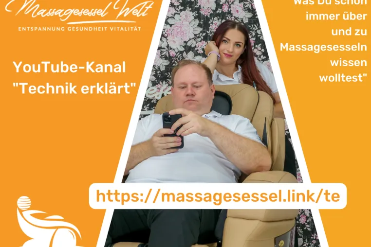 Bild: Massagesessel Welt startet YouTube-Kanal "Technik erklärt"