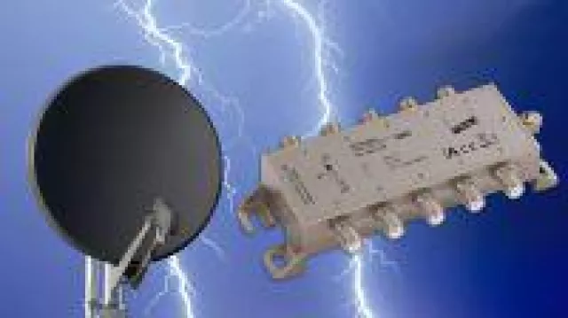 Bild: Kompakter 5-fach Ableiter für SAT-Anlagen