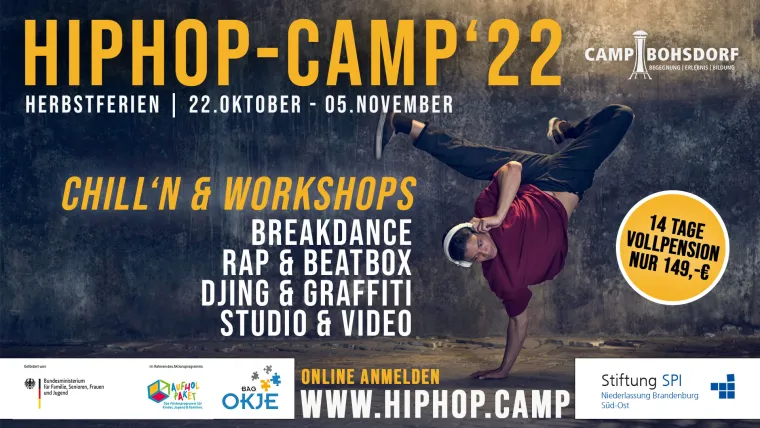 Bild: HIPHOP-CAMP in den Herbstferien am Felixsee