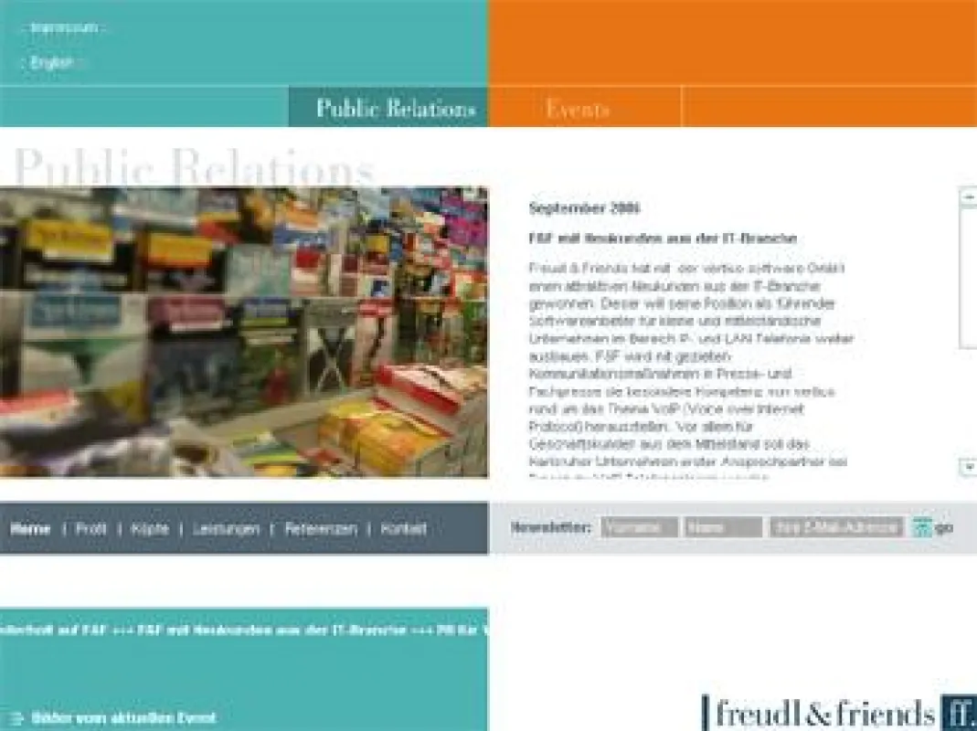 Freudl & Friends GmbH, Karlsruhe - PR-Partner für IT-Unternehmen.