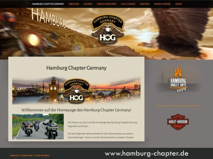 Bild: Webrelaunch bei Hamburg Chapter Germany