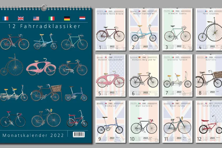 radundbuch bringt neuen Fahrradkalender 2022 Bild: radundbuch bringt neuen Fahrradkalender 2022