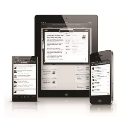 Bild: Mobiles Projektmanagement mit den Social Business Apps von Projectplace