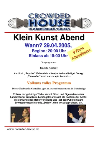 Bild: KleinKunstAbend in Oberhausen-Holten