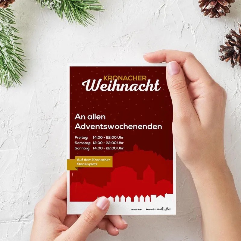 amadeus Agentur gestaltet Werbung für Weihnachtsmarkt Kronach