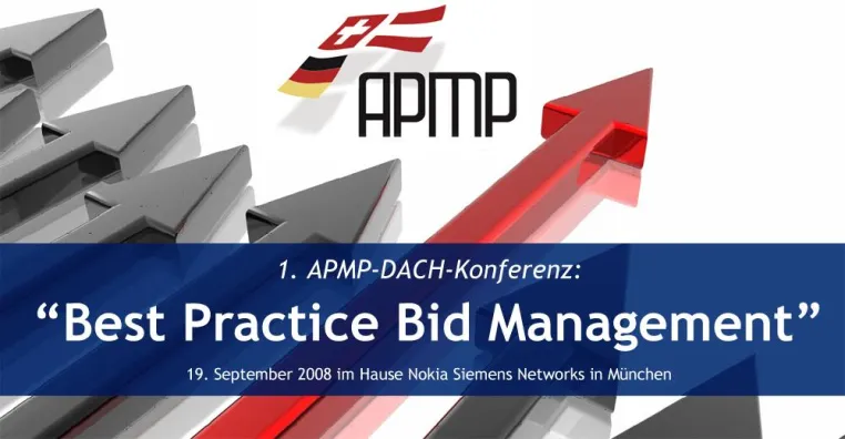 1. APMP-DACH-Konferenz für Angebotsmanager Bild: 1. APMP-DACH-Konferenz für Angebotsmanager