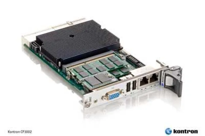 Bild: Kontron CP3002 komplettiert Serie von 3HE CompactPCI Prozessor Boards mit Intel Core i7 Prozessortechnologie