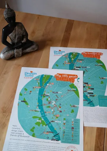 Bild: Neue bunte Stadtkarte „My little guide to Budapest” – Vol. 1