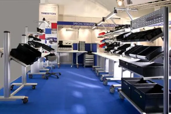 Bild: Die Arbeitsplatzgestaltung, die sich dem Produktionsprozess anpasst