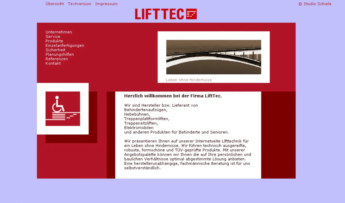 Homepage LiftTec