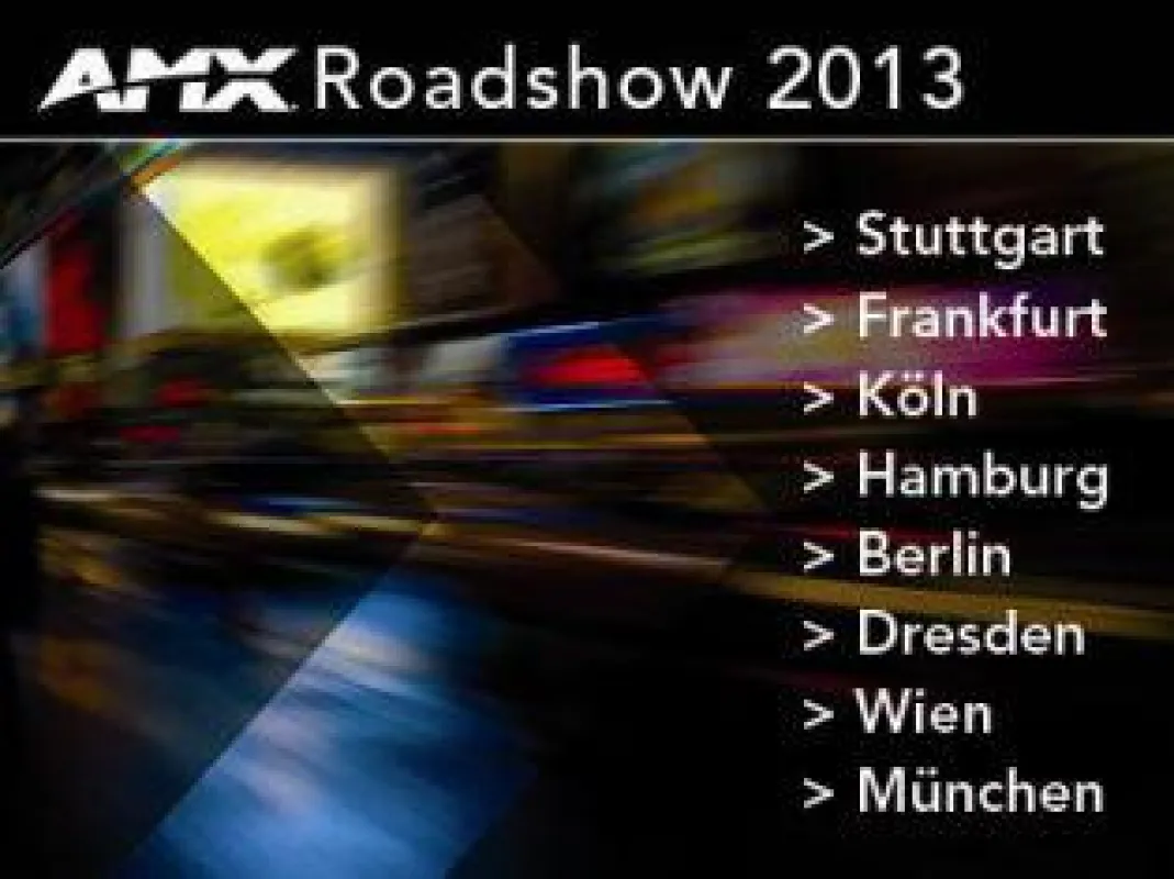 AMX Roadshow im September