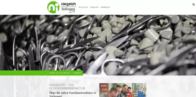Bild: Relaunch der Webseite www.niegeloh.de - jetzt auch mit Onlineshop