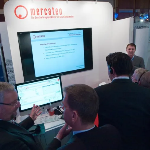 Mercateo präsentiert E-Procurement-Lösungen live auf den BME-eLösungstagen Bild: Mercateo präsentiert E-Procurement-Lösungen live auf den BME-eLösungstagen