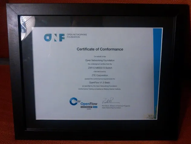 Bild: ZTE erhält Zertifizierung für OpenFlow v1.3 SDN Standard