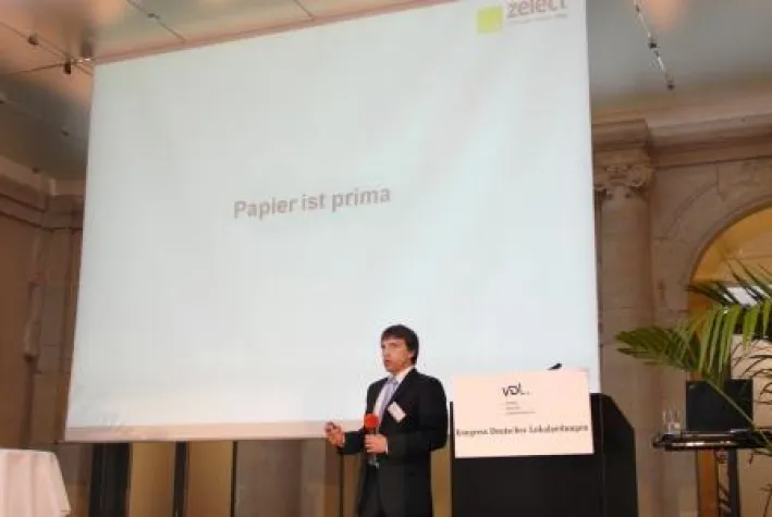 Bild: zelection beim Kongress Deutscher Lokalzeitungen