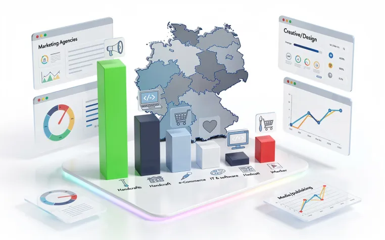 SEO-Studie Deutschland 2026: Marketing-Agenturen führen – Medien & Verlag ist Schlusslicht Bild: SEO-Studie Deutschland 2026: Marketing-Agenturen führen – Medien & Verlag ist Schlusslicht
