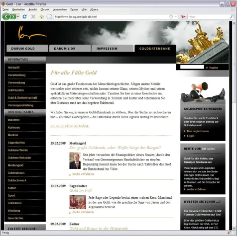 Bild: Die größte Golddatenbank Deutschlands